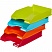 превью Лоток для бумаг горизонтальный Exacompta разноцветный (4 штуки в упаковке)