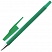 превью Ручка шариковая STAFF, ЗЕЛЕНАЯ, корпус прорезиненный зеленый, узел 0.7 мм, линия письма 0.35 мм