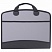 превью Портфель-сумка пластиковый BRAUBERG А4+ (375×305×60 мм), 4 отделения, 2 кармана, серый, 228685