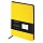 Блокнот-скетчбук А5 (148×218 мм), BRAUBERG «Metropolis Mix», под кожу, 80 л., без линовки, желтый
