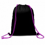 Мешок для обуви BRAUBERG плотный, карман на молнии, подкладка, 43×33 см, «Neon Purple»
