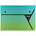 превью Папка-конверт на 2 кнопках Berlingo «xProject. Radiance» А4, 300мкм, голубой/зеленый градиент