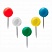 превью Силовые кнопки-гвоздики BRAUBERG, цветные (шарики), 50 шт., в пластиковой коробке