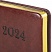 превью Ежедневник датированный 2024 А5 138×213 мм BRAUBERG «Cayman», под кожу, коричневый