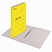 превью Скоросшиватель картонный мелованный BRAUBERG, гарантированная плотность 360 г/м2, желтый, до 200 листов