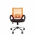 превью Кресло офисное Easy Chair 304 черное/оранжевое (ткань/сетка/металл)