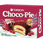Печенье ORION «Choco Pie Cherry» вишневое 360 г (12 штук х 30 г)