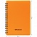превью Записная книжка А6 60л. на гребне OfficeSpace «Neon», оранжевая пластиковая обложка