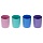 Подставка-стакан СТАММ «Лидер», пластиковая, круглая, пастельные цвета, ассорти