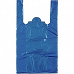 Пакет-майка ПНД цветной 9 мкм (25+12×45 см, 80 штук в упаковке)
