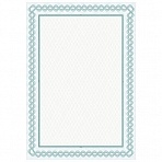 Сертификат-бумага Attache синяя рамка (А4, 120 г/кв. м, 50 листов в упаковке)