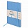 Блокнот-скетчбук А5 (130×210 мм), BRAUBERG ULTRA, под кожу, 80 г/м2, 96 л., без линовки, голубой