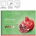 превью Альбом для рисования 32л., А4, на гребне Greenwich Line «Still life. Pomegranate», мат. ламинция, выб. лак, 160 г/м2, перфорация на отрыв