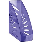 Лоток для бумаг вертикальный СТАММ «Тропик», тонированный фиолетовый, ширина 110мм