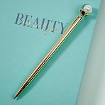 Ручка шариковая автоматическая MESHU «White pearl» синяя, 1.0мм