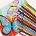 превью Карандаши цветные ПИФАГОР «ЖИРАФ», 12 цветов, пластиковые, классические заточенные