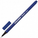 Ручка капиллярная BRAUBERG «Aero», СИНЯЯ, трехгранная, металлический наконечник, линия письма 0.4 мм