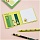 Флажки-закладки и самоклеящиеся блоки в наборе MESHU «Avocado», 74×74мм, 60×15мм, 25л., европодвес