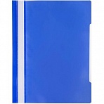 Скоросшиватель пластиковый Attache Элементари до 100 листов синий (толщина обложки 0.15 мм, 10 штук в упаковке)