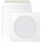 Конверт бумажный 125×125 для CD, KurtStrip, с окном, декстрин