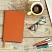 превью Ежедневник недатированный А5 (138×213 мм) BRAUBERG «Stylish», гибкий, 160 л., кожзам, оранжевый