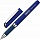 Ручка гелевая (синий 0,5мм, нубук.корпус, метал.клип)