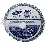 Губка спираль Luscan Professional металлическая 110×110х45 мм 60г 1шт/уп
