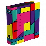 Папка-регистратор Berlingo «Color Block», 80мм, ламинированная, с рисунком
