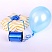 превью Лента упаковочная декоративная для шаров и подарков, 5 мм х 500 м, синяя, ЗОЛОТАЯ СКАЗКА