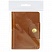 превью Визитница карманная OfficeSpace на кнопке, 10×7 см, 18 карманов, натуральная кожа, светло-коричневый