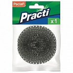 Губка (мочалка) для посуды металлическая, спиральная, 15 г, PACLAN «Practi Spiro»