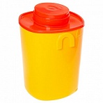 Контейнер для сбора отходов острого инструмента 1.5 л КОМПЛЕКТ 30 шт. желтый (класс Б)СЗПИ