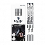 Набор маркеров для декорирования Schneider «Paint-It 060/061» 2шт., хром, 0.8мм + 2мм, картон. упаковка