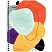 превью Тетрадь 48л., А5, клетка на гребне GreenwichLine «Abstract pattern», глянцевая ламинация, тиснение фольгой, 70г/м2