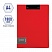 превью Папка-планшет с зажимом Berlingo «Steel&Style» A4, пластик (полифом), красная