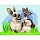 Картина по номерам на картоне ТРИ СОВЫ «Милые кролики», 30×40, с акриловыми красками и кистями