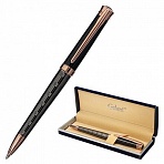 Ручка подарочная шариковая GALANT «COLLAGE», корпус черный/металлический, детали розовое золото, узел 0.7 мм, синяя
