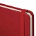 превью Блокнот в клетку с резинкой МАЛЫЙ ФОРМАТ А6 (100×150 мм), 80 л., под кожу красный BRAUBERG «Metropolis Special»