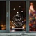 превью Украшение для окон и стекла ЗОЛОТАЯ СКАЗКА «Новогодняя ёлочка», 30×38 см, ПВХ
