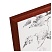 превью Рамка деревянная 21×30см, OfficeSpace, С14, красный