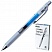 превью Ручка гелевая автоматическая Pentel Energel Infree синяя (толщина линии 0.25 мм)