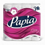 Бумага туалетная Papia 3-слойная белая (32 рулона в упаковке)