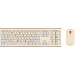 Набор клавиатура+мышь Acer OCC200 кл/мышь:беж/коричн WLS slim(ZL. ACCEE.004)