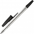 Ручка шариковая неавтоматическая Attache Elementary черная (толщина линии 0.5 мм)