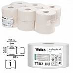Бумага туалетная д/держ.Veiro Q2 Basic в сред.рул. 1сл. 200м 12рул. T102