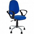 Кресло для оператора Echair-222 синее (ткань/пластик/металл)