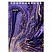 превью Блокнот Attache Selection Fluid A6 80 листов фиолетовый в клетку на спирали (101×145 мм)