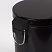 превью Ведро-контейнер для мусора (урна) с педалью ЛАЙМА «Classic», 5 л, черное, глянцевое, металл