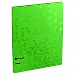 Папка c зажимом Berlingo «Neon», 17мм, 1000мкм, зеленый неон, D-кольца, с внутр. карманом