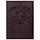 Обложка для паспорта натуральная кожа «Virginia», «Герб», темно-бордовая, BRAUBERG, 237199